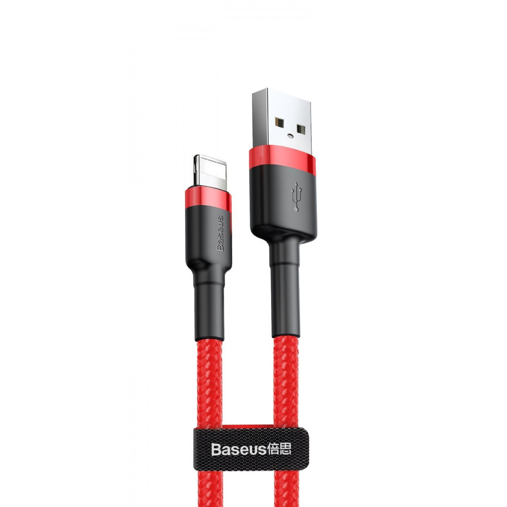 Кабель Baseus Cafule Lightning 2.4A (0.5m) red на малюнкі №1