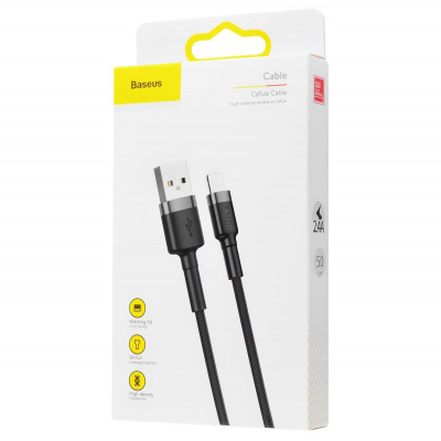 Купить Кабель Baseus Cafule Lightning 2.4A (0.5m) 21714 - Ncase