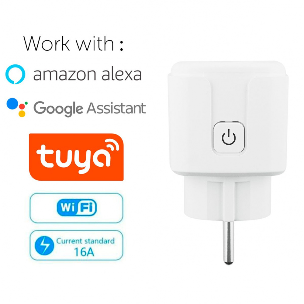 Умная розетка 16A TUYA WIFI - фото 7