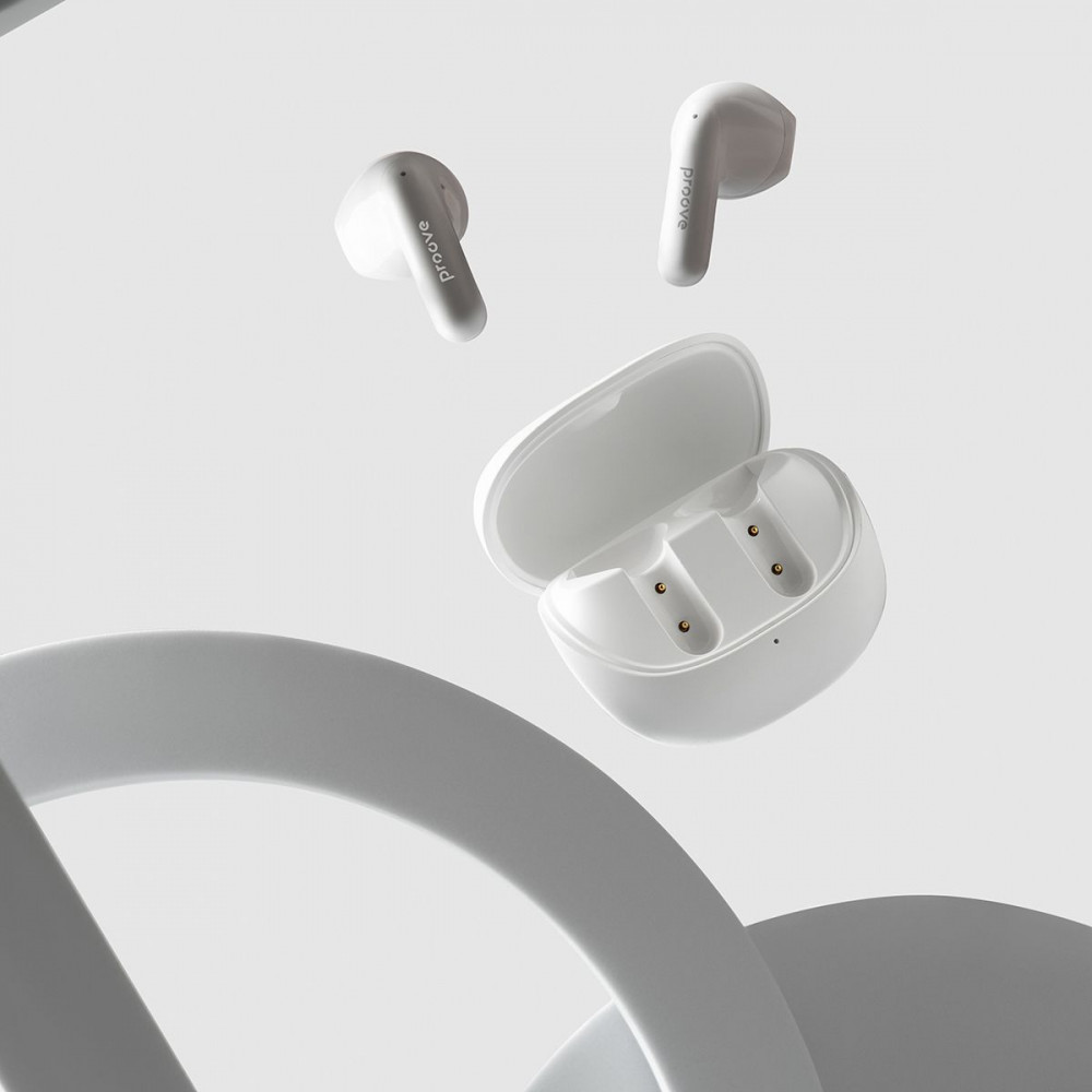 Бездротові навушники Proove Logic TWS (APP) pearl white на малюнкі №17