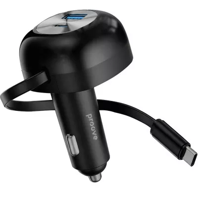 АЗП Proove Pulsar 65W (Type-C + USB) + Retractable Type-C Cable — Придбати в Україні