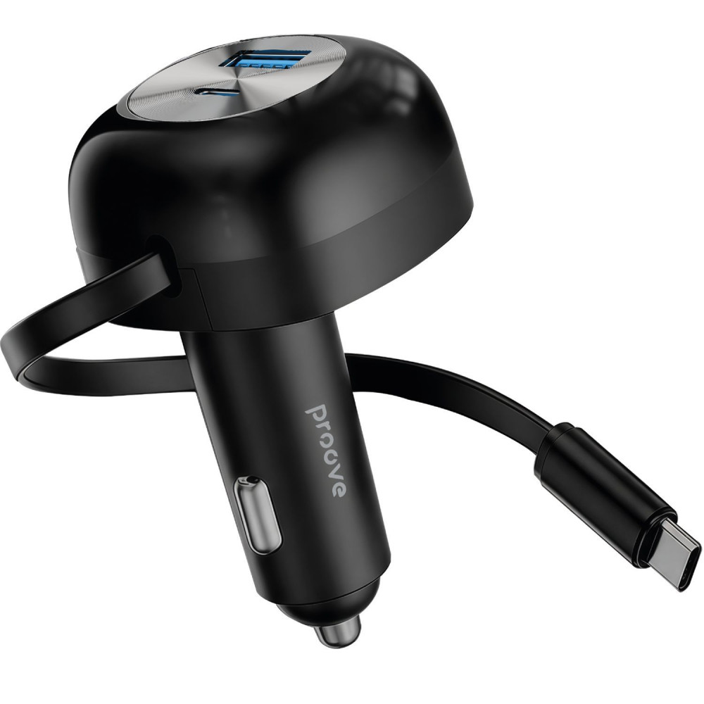 АЗП Proove Pulsar 65W (Type-C + USB) + Retractable Type-C Cable — Придбати в Україні