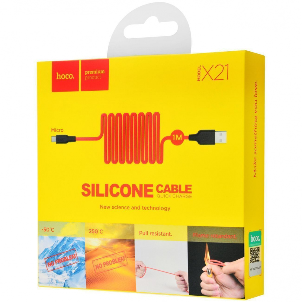 Cable Hoco X21 Silicone Micro USB Cable (1m)