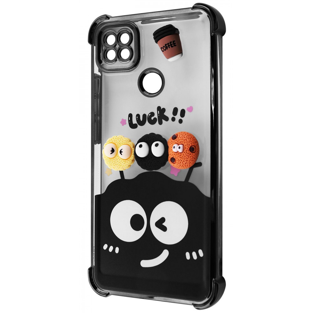 Чехол WAVE Winkie Xiaomi Redmi 9C/10A black/splash на картинке №1