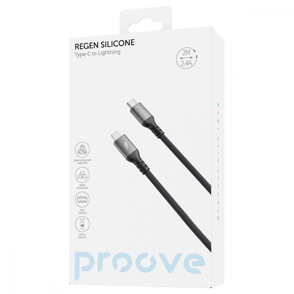 Кабель Proove ReGen Silicone Type-C to Lightning 27W (2m) — Придбати в Україні - фото 1