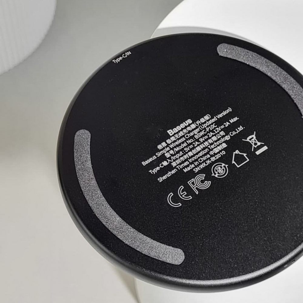 Бездротовий ЗП Baseus Simple 15W (Type-C version) — Придбати в Україні - фото 4