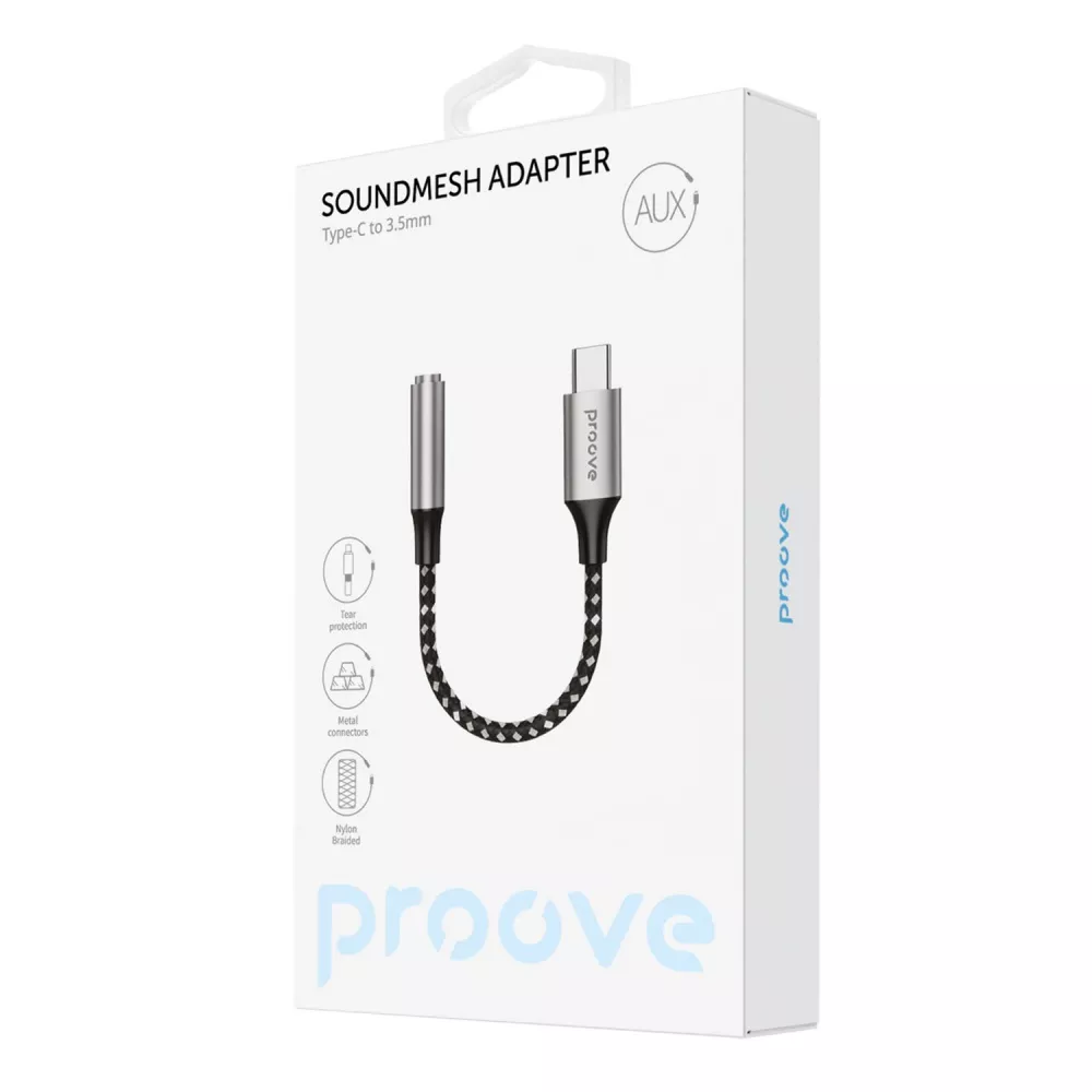 Перехідник AUX Proove SoundMesh Type-C to 3.5mm — Придбати в Україні - фото 1