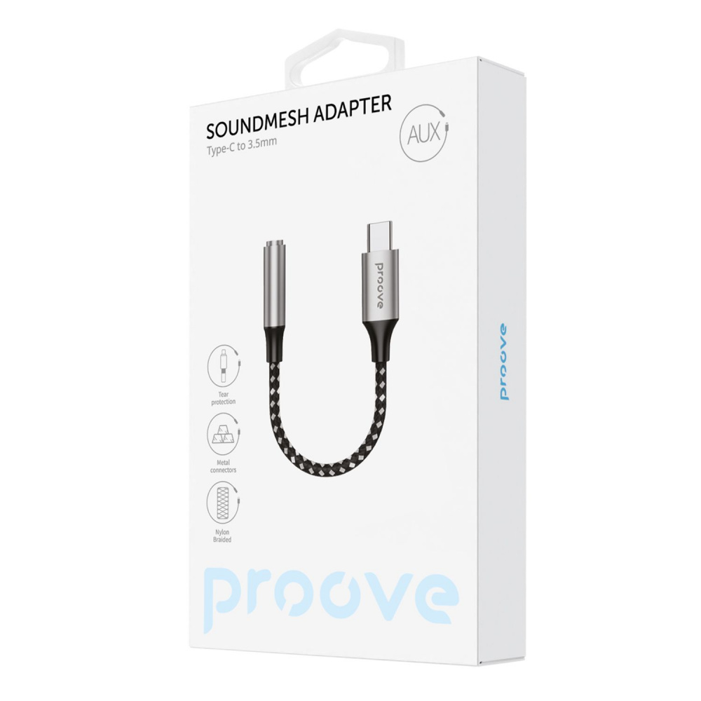 Перехідник AUX Proove SoundMesh Type-C to 3.5mm — Придбати в Україні - фото 1