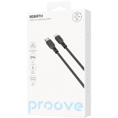 Купить Кабель Proove Rebirth Type-C to Lightning 27W (1m) 55769 - Ncase