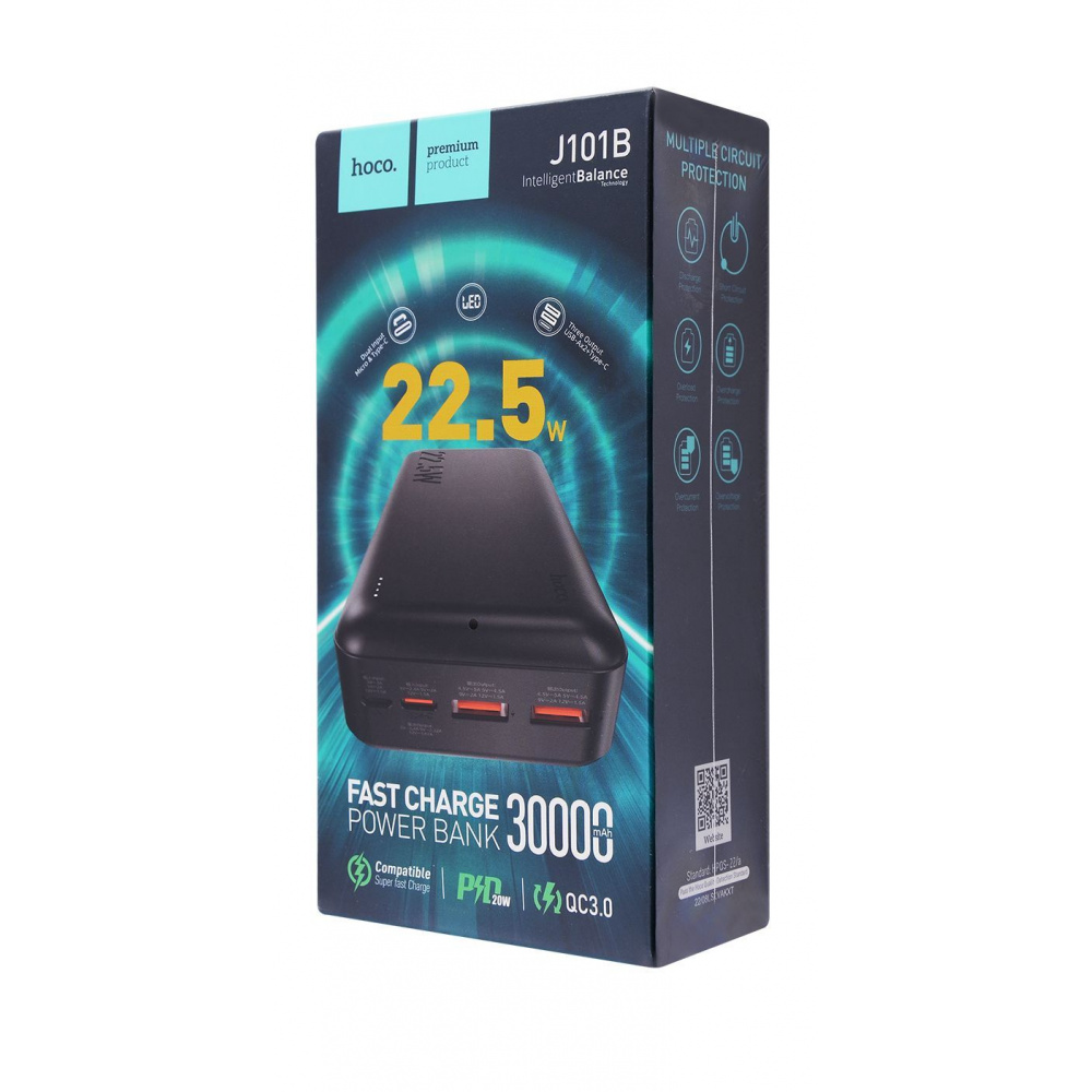 Портативна Батарея Hoco J101B Astute 22.5W 30000mAh — Придбати в Україні - фото 1