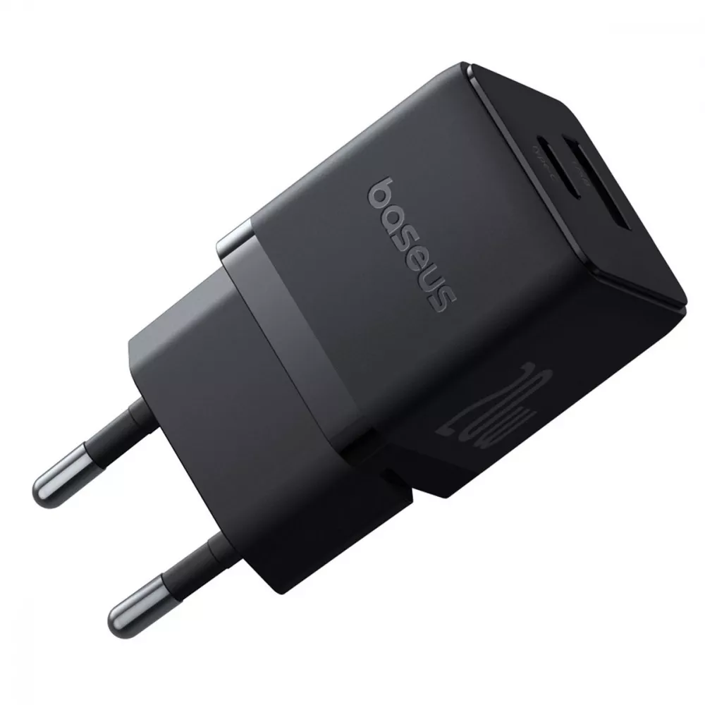 СЗУ Baseus Palm Fast Charger Type-C+USB 30W (With Cable Type-C to Type-C 60W 1m) - фото 3