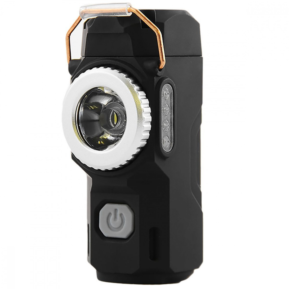 Аккумуляторный LED фонарик D49 с зажигалкой