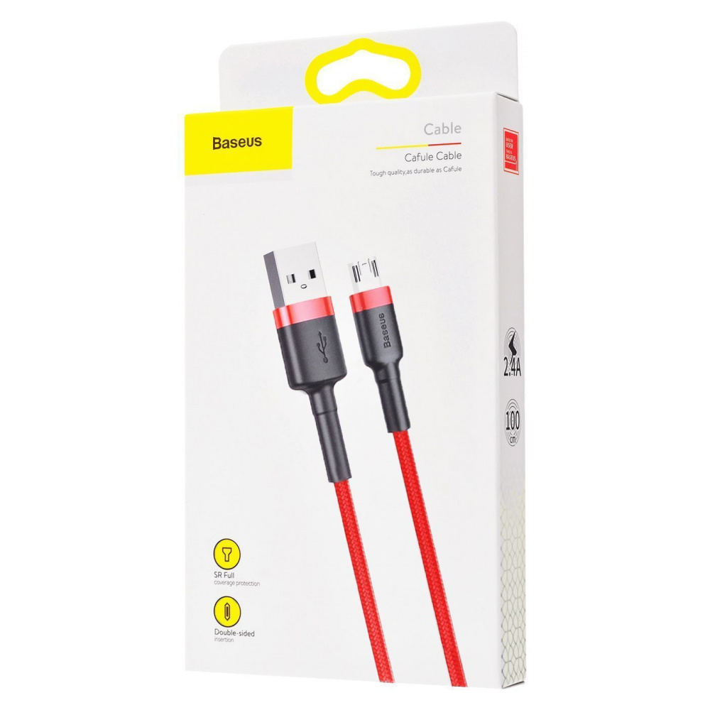 Кабель Baseus Cafule Micro USB 2.4A (1m) — Придбати в Україні - фото 1