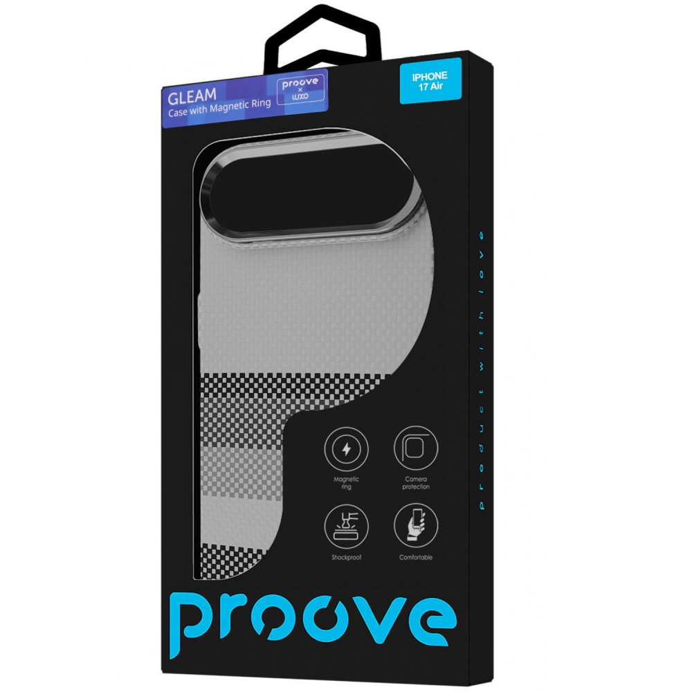 Чехол Gleam Case with Magnetic Ring iPhone 17 Air gold peak (PCGCIP17AR66) золотая вершина на картинке №2