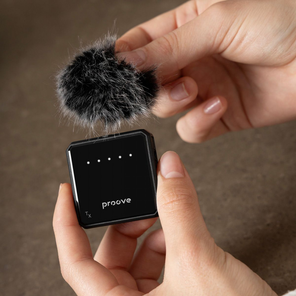 Беспроводной петличный микрофон Proove Forum black (PPWM25000201) Черный на картинке №13