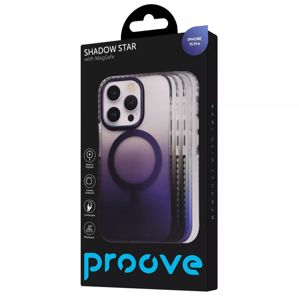 Чохол Proove Shadow Star Case with Magnetic Ring iPhone 15 Pro — Придбати в Україні - фото 1