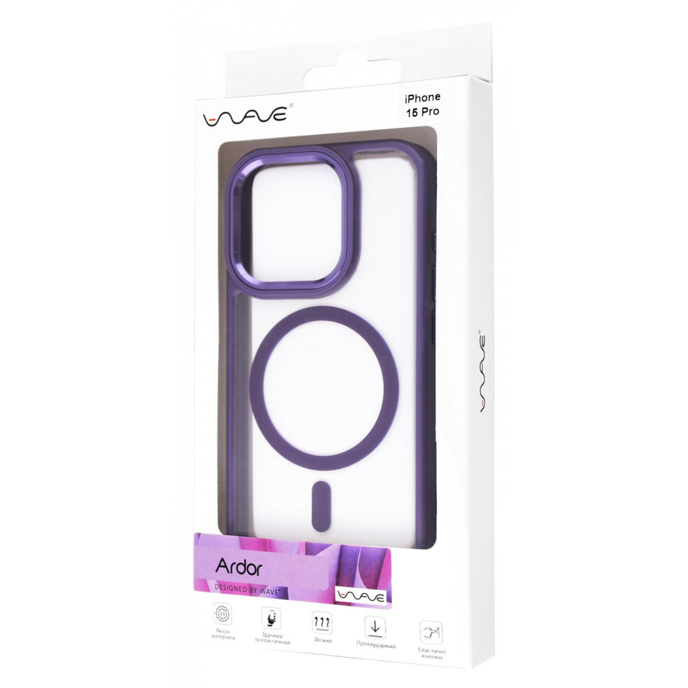 Чохол WAVE Ardor Case with Magnetic Ring iPhone 15 Pro — Придбати в Україні - фото 1