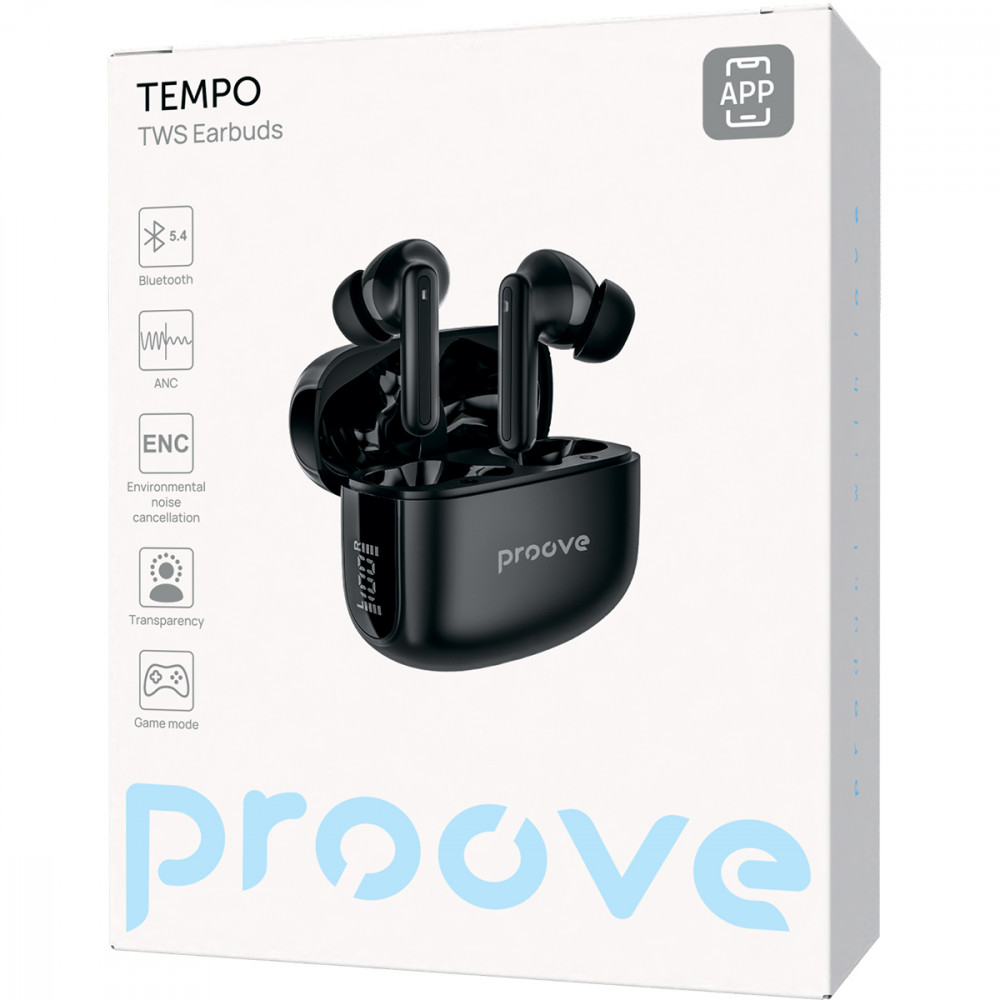 Бездротові навушники Proove Tempo TWS with ANC (APP) — Придбати в Україні - фото 1