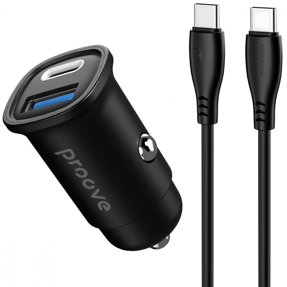 АЗП Proove Flash 30W (Type-C + USB) + Cable Type-C to Type-C — Придбати в Україні