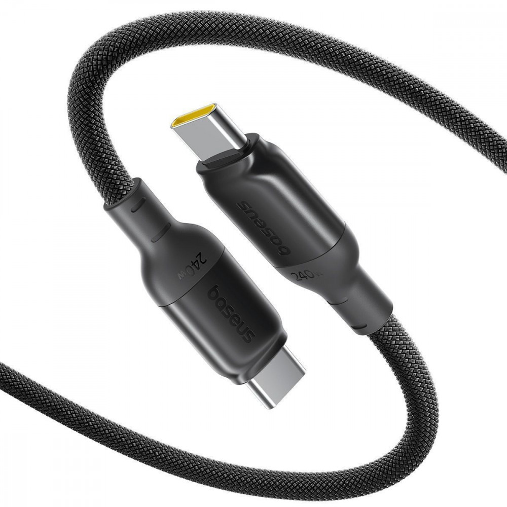 Кабель Baseus PicoGo Type-C to Type-C 240W (2m) black (E0423301) Чорний на малюнкі №1