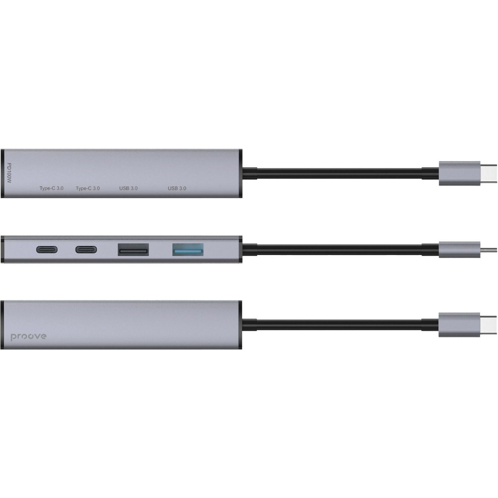 Type-C-Хаб Proove Arc Link 5 in 1 (2*USB3.0 + 3*Type-C3.0) — Придбати в Україні - фото 5