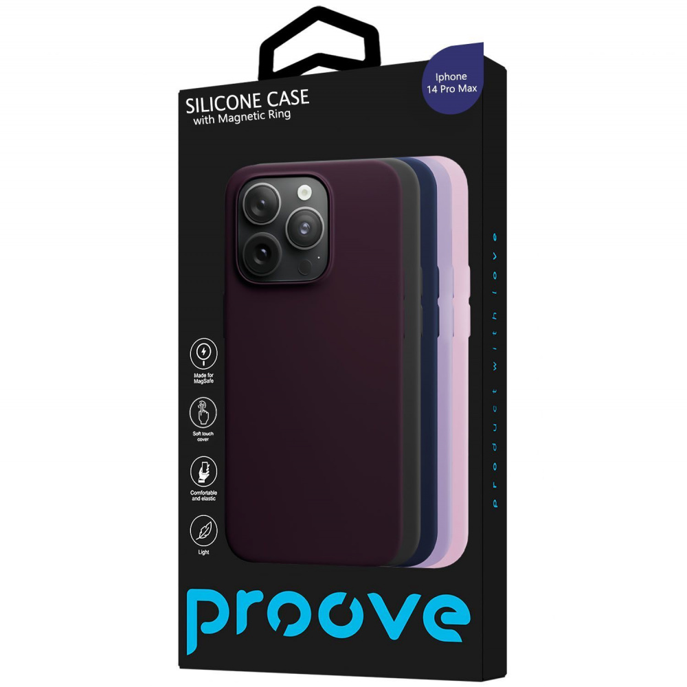 Чехол Proove Silicone Case with Magnetic Ring iPhone 14 Pro Max - фото 1