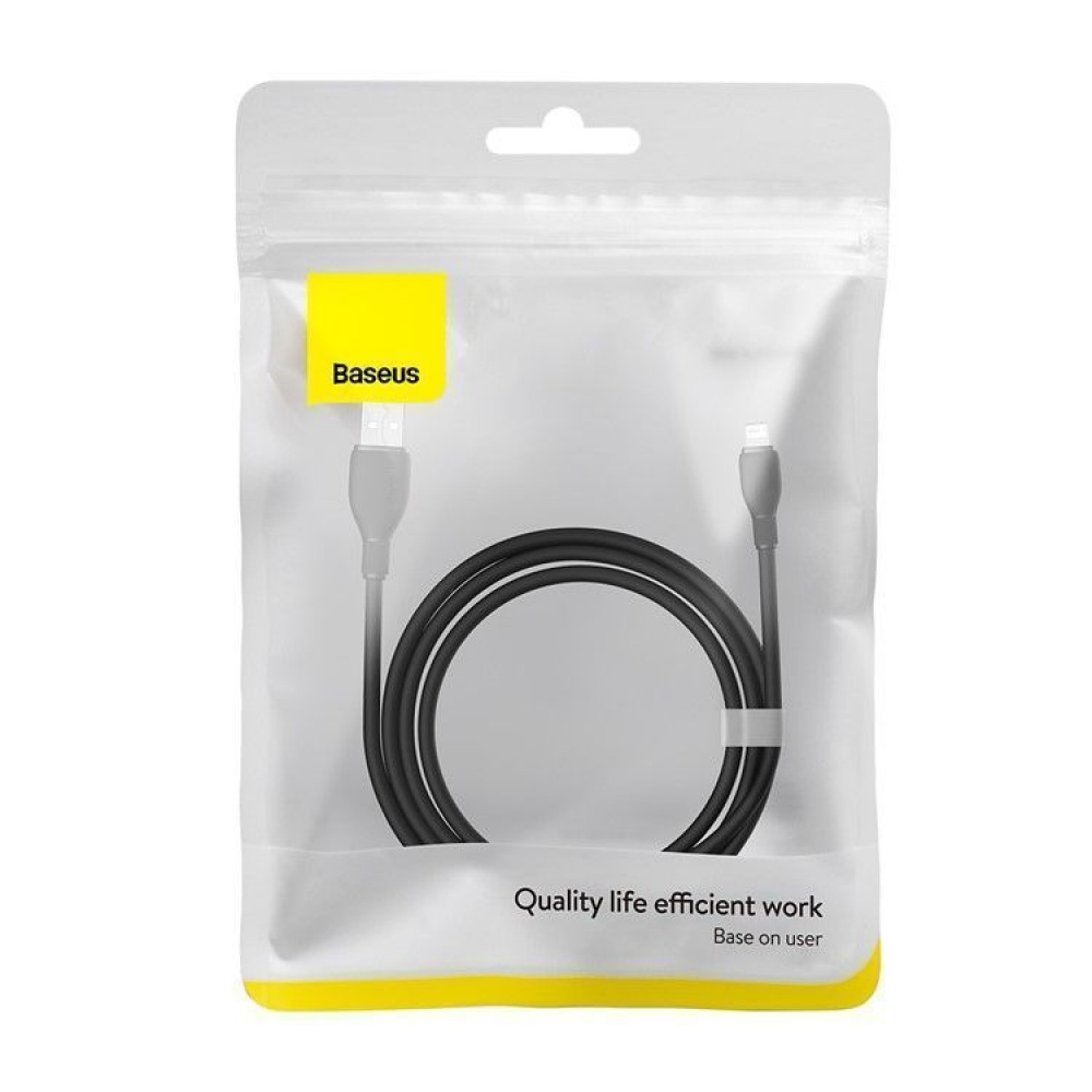 Кабель Baseus Pudding Series Fast Charging Lightning 2.4A (1,2m) — Придбати в Україні - фото 1