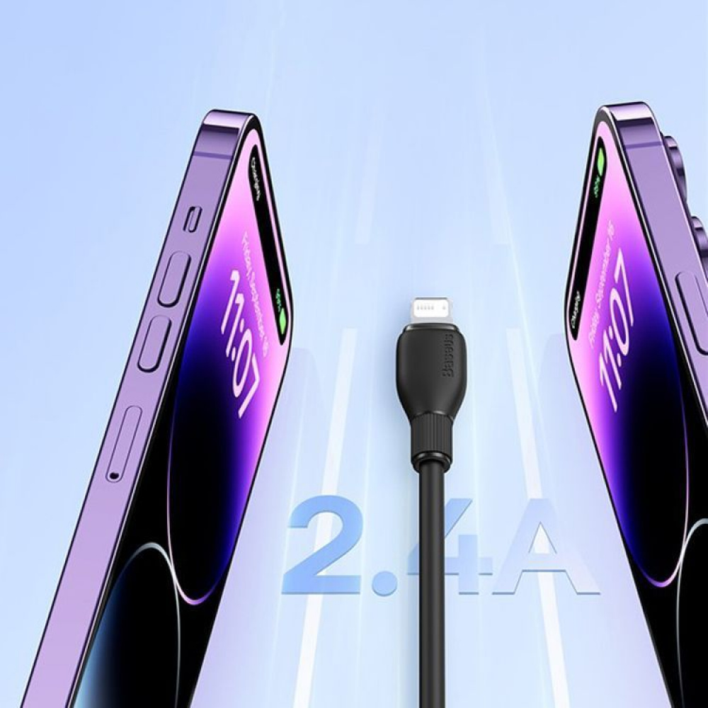 Кабель Baseus Pudding Series Fast Charging Lightning 2.4A (1,2m) — Придбати в Україні - фото 4