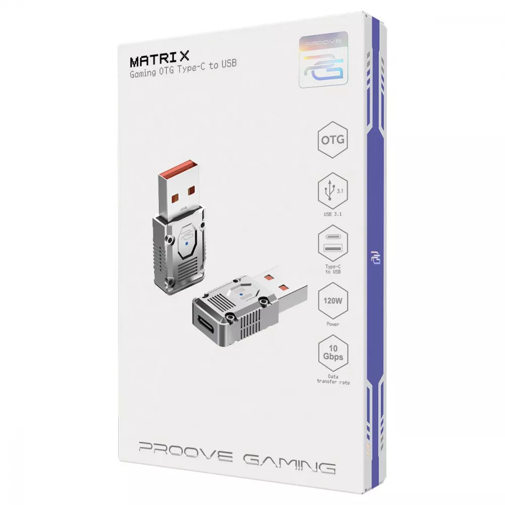 Перехідник Proove Gaming Matrix OTG Type-C to USB — Придбати в Україні - фото 1