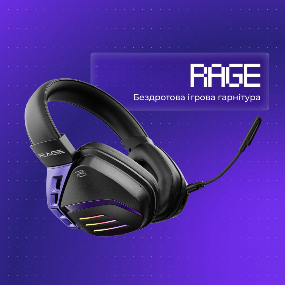 Бездротова ігрова гарнітура Proove Gaming Rage (APP) — Придбати в Україні - фото 2