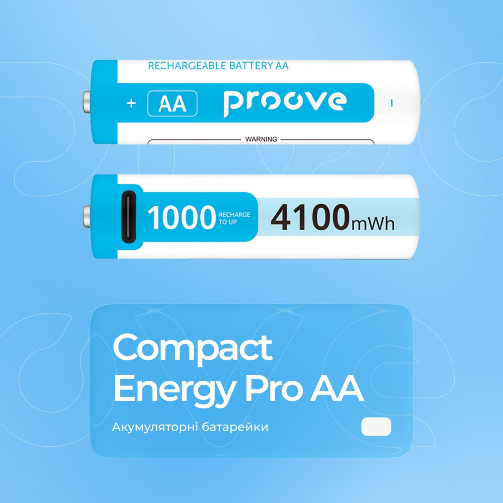Акумуляторні батарейки Proove Compact Energy Pro AA 2 pcs — Придбати в Україні - фото 2