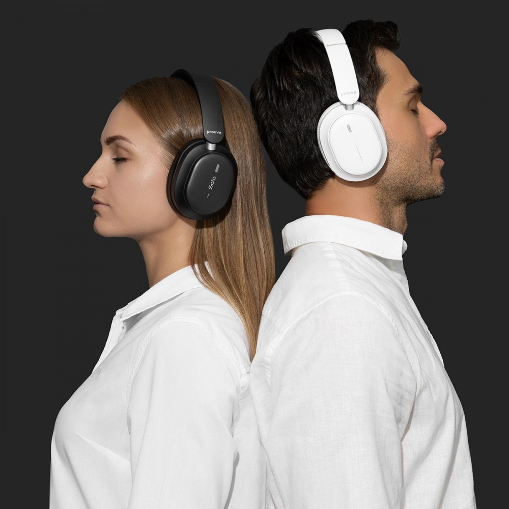 Бездротові навушники Proove Solo with ANC (APP) black (HPSL0001AP01) Чорний на малюнкі №5