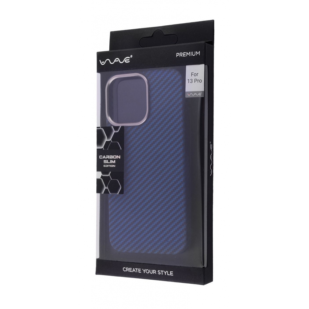 Чехол WAVE Premium Carbon Slim with Magnetic Ring iPhone 13 Pro - фото 1