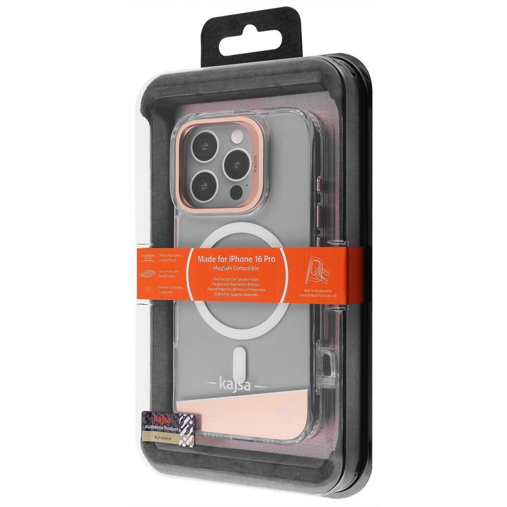 Чехол Kajsa Aluminium Shield with Magnetic Ring iPhone 16 Pro - фото 1