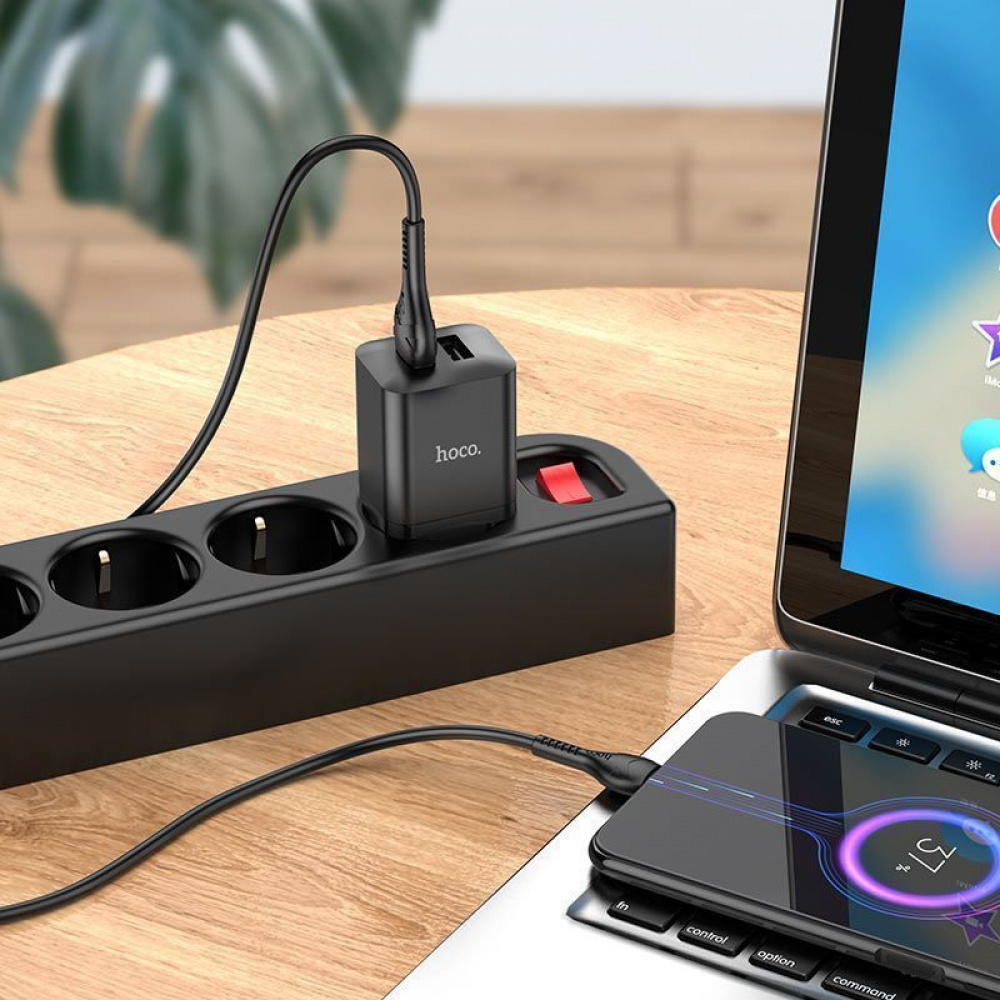 МЗП Hoco N25 Maker (2 USB) + Кабель MicroUSB — Придбати в Україні - фото 3