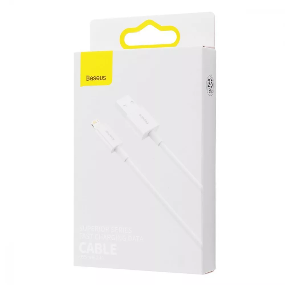 Кабель Baseus Superior Series Fast Charging Lightning 2.4A (0,25m) — Придбати в Україні - фото 1