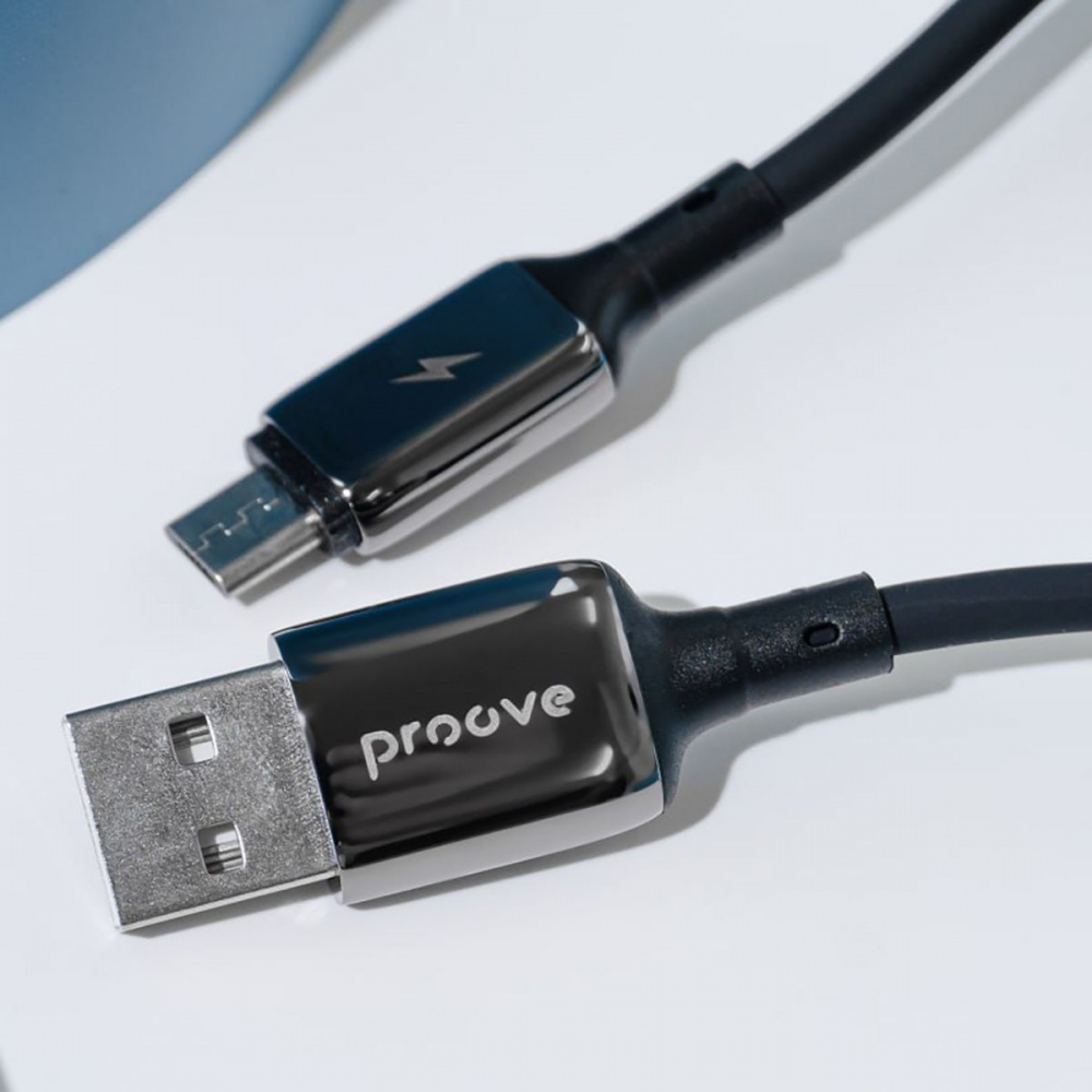 Кабель Proove Flex Metal USB to Micro USB 2.4A (1m) - фото 4
