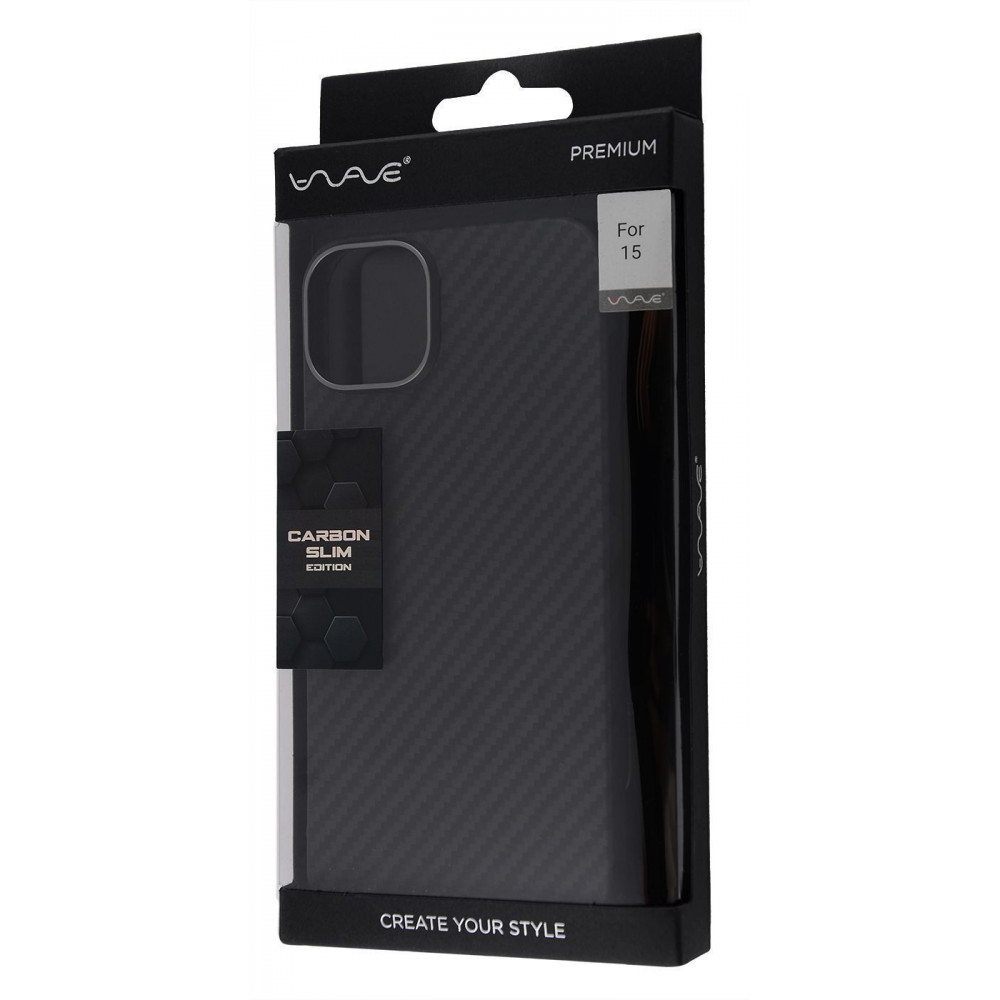 Чохол WAVE Premium Carbon Slim with Magnetic Ring iPhone 15 — Придбати в Україні