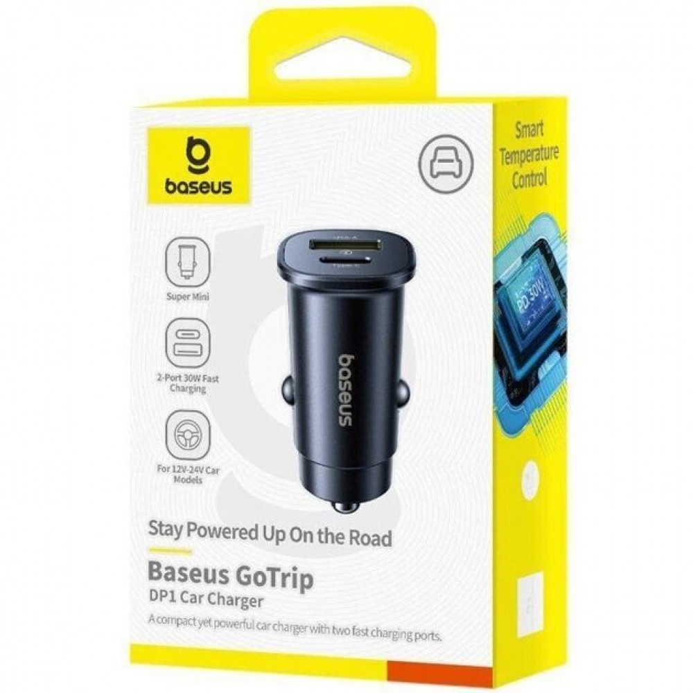 АЗУ Baseus GoTrip DP1 30W (Type-C + USB) black (C00072300123-00) Черный на картинке №2