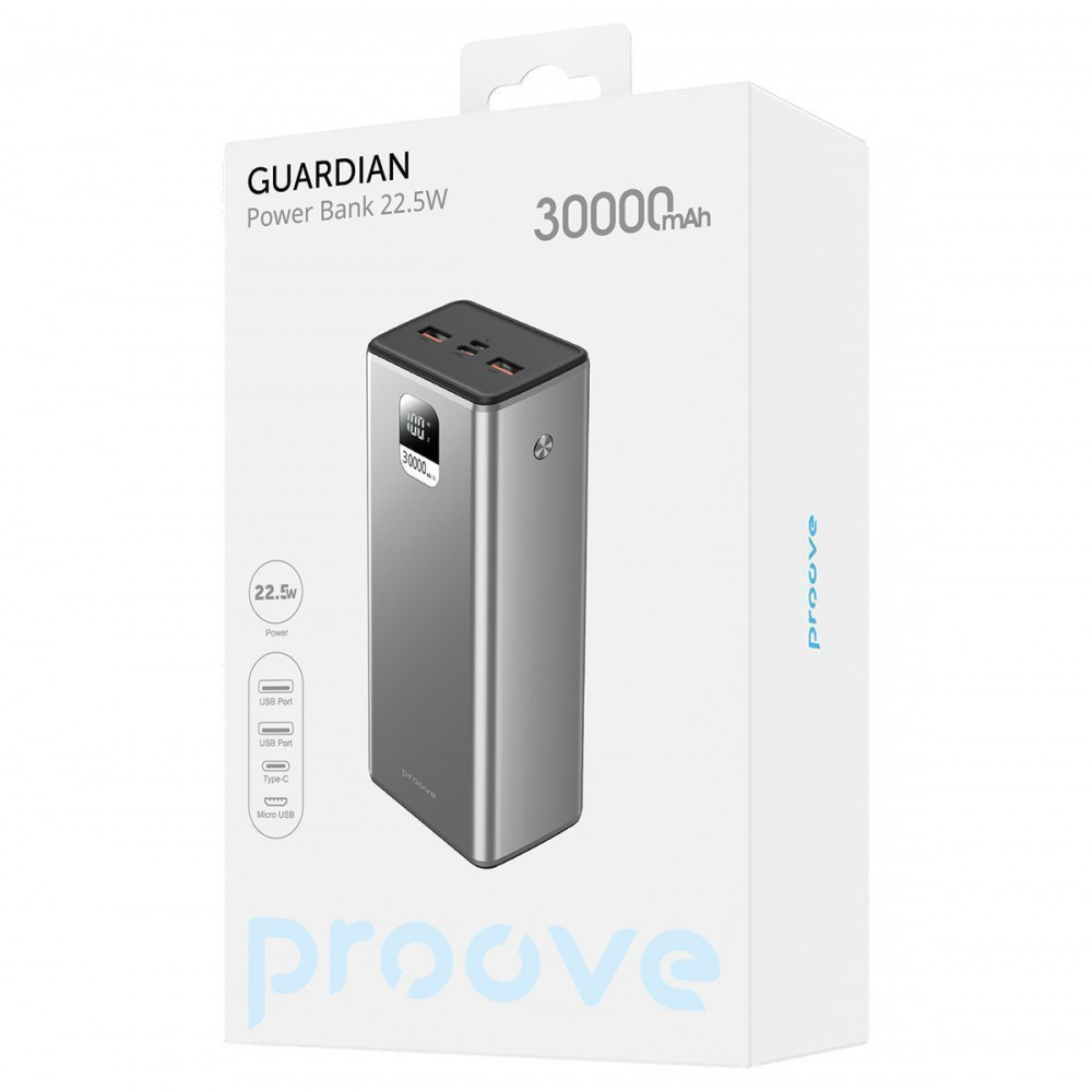 Портативна Батарея Proove Guardian 22.5W 30000mAh — Придбати в Україні - фото 1