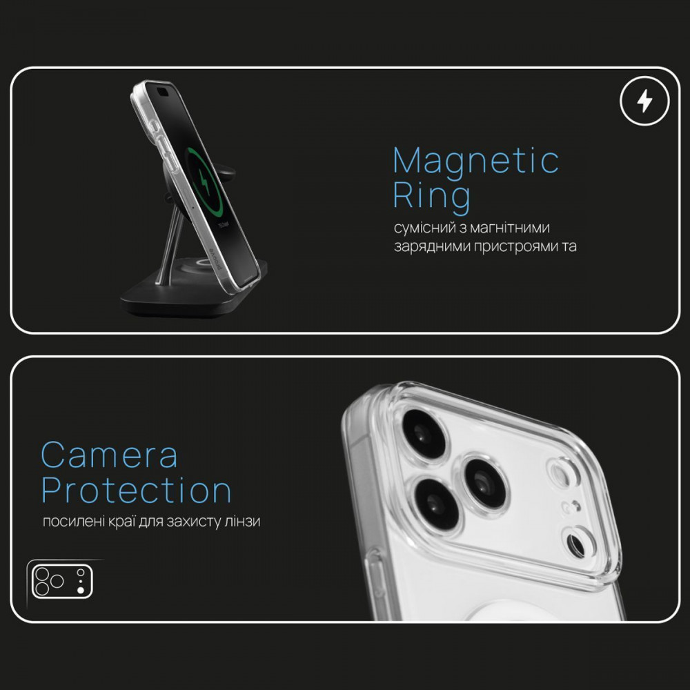 Чохол Proove Crystal Case with Magnetic Ring iPhone 13 — Придбати в Україні - фото 3