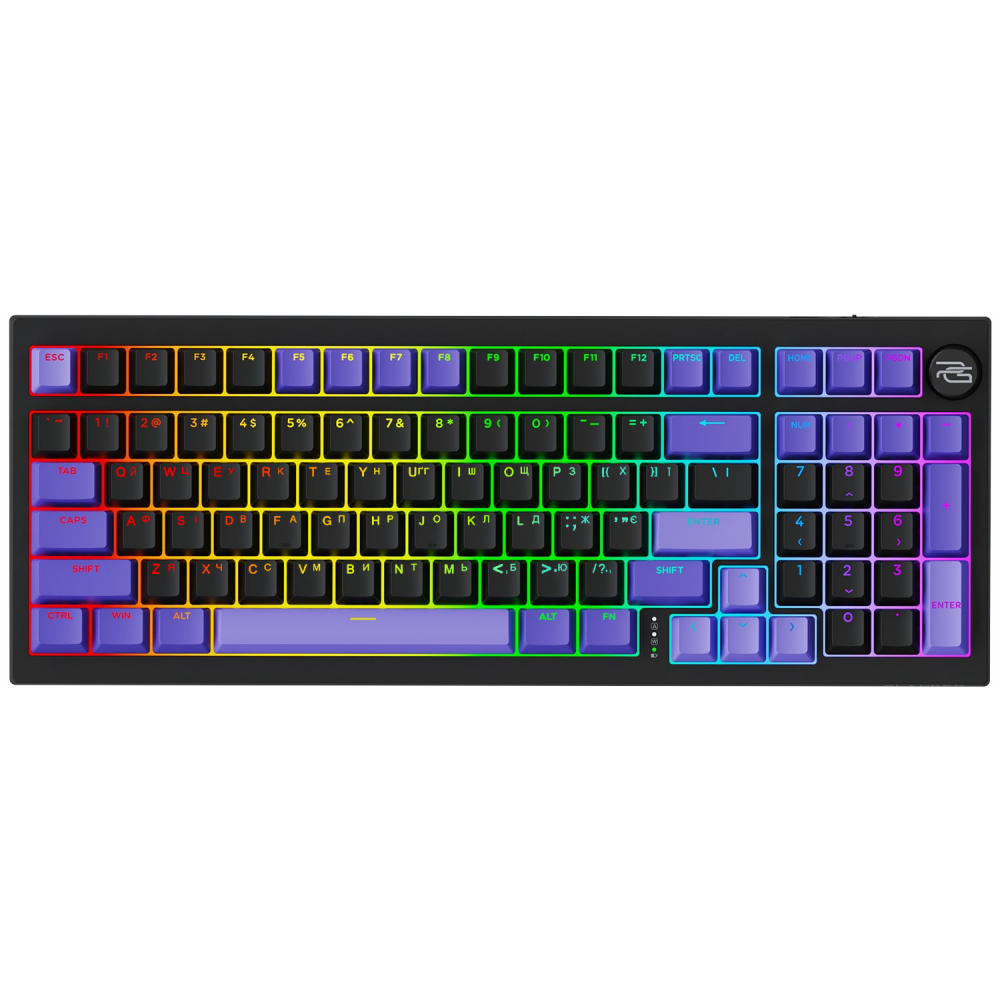 Бездротова клавіатура Proove Gaming Slicker Special Edition (Ukraine Layout) black/purple
