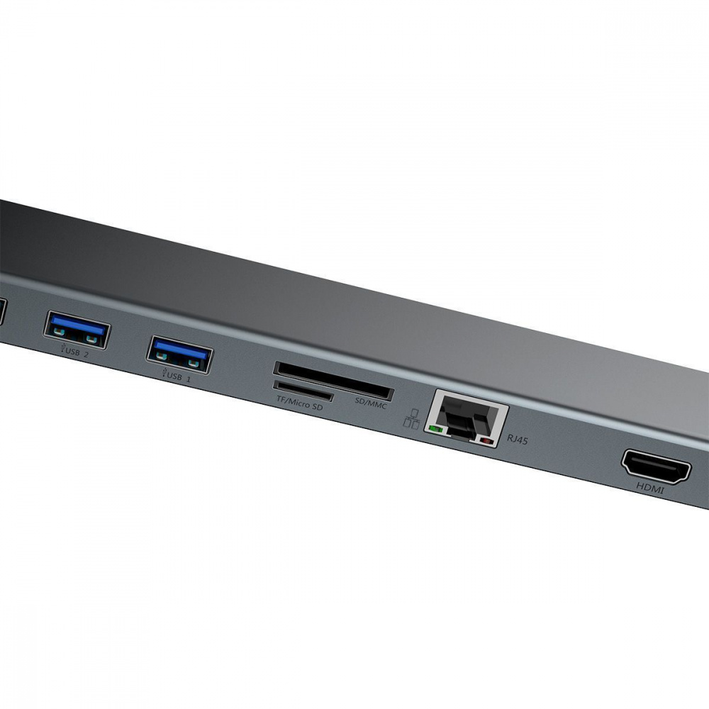 USB-Хаб Baseus Enjoyment Series Type-C Notebook (PD/HD4K*2/VGA/RJ45/SD/TF/USB*3/Adapter) — Придбати в Україні - фото 4