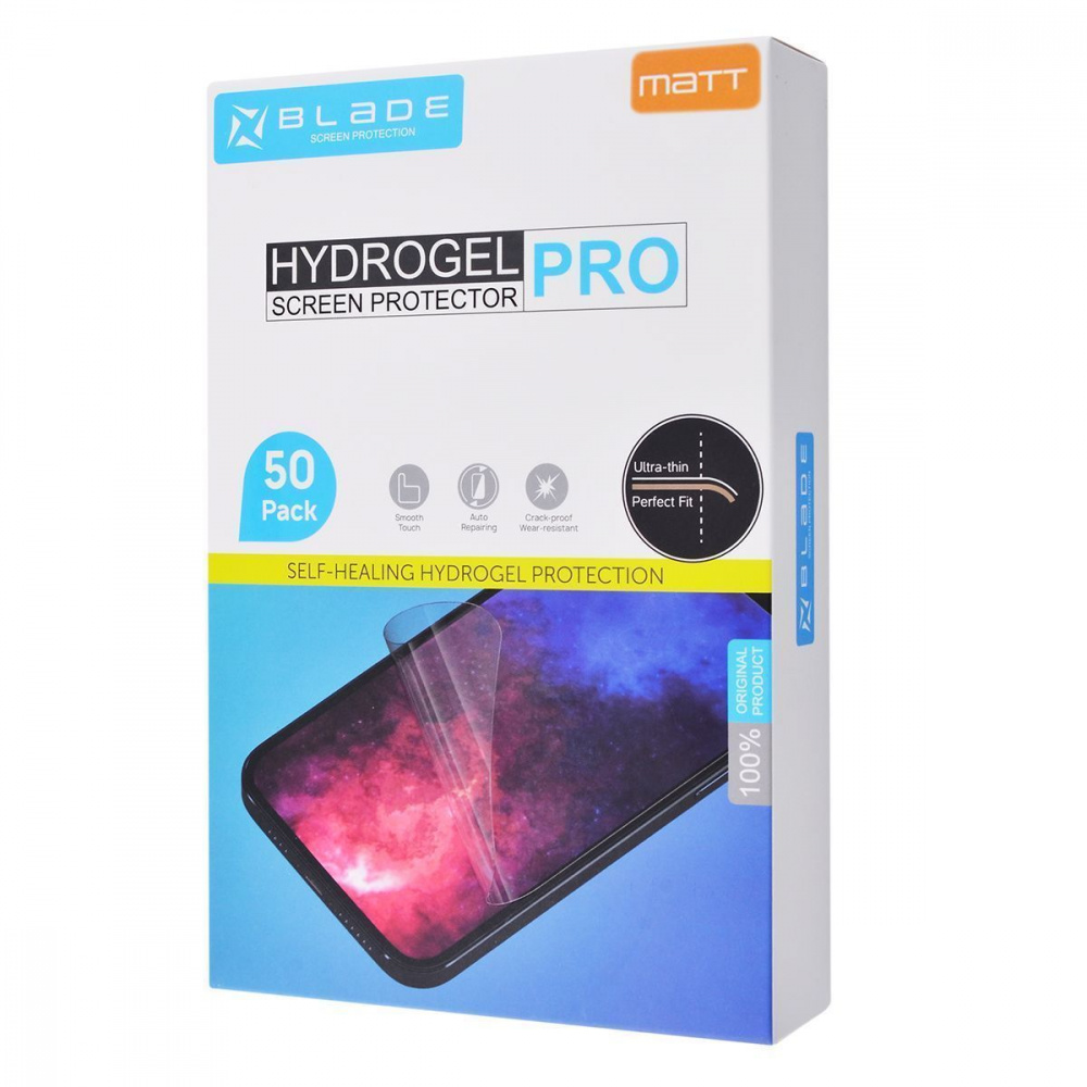 Захисна гідрогелева плівка BLADE Hydrogel Screen Protection PRO (Edge Display) (matt) — Придбати в Україні