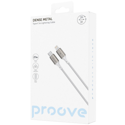 Кабель Proove Dense Metal Type-C to Lightning 27W (2m) — Придбати в Україні