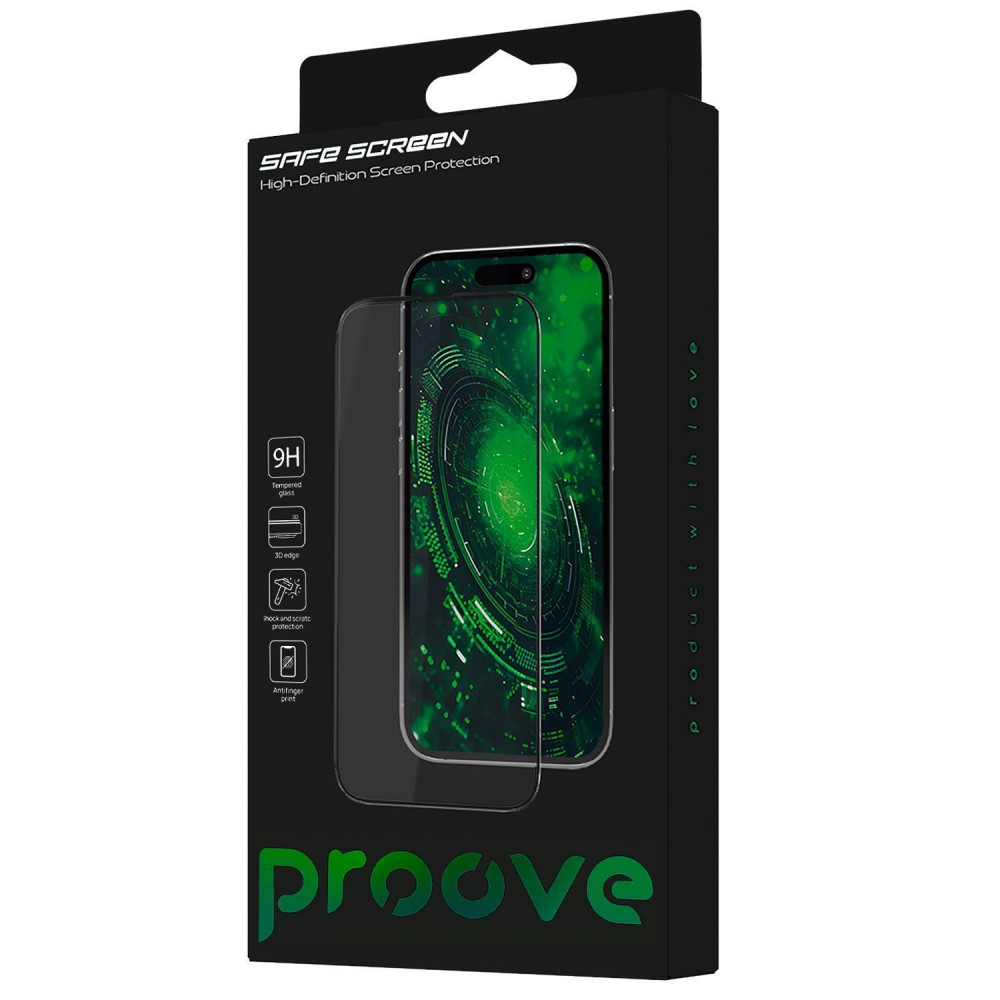 Защитное стекло Proove Safe Screen Xiaomi Redmi Note 11 Pro(4G/5G)/Note 12Pro 4G/Note 14 4G Global/Note14 5G/Note10 Pro/PocoM7Pro(1pcs)