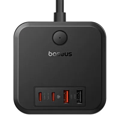 Мережевий фільтр Baseus PowerCombo Cube Power Strip 3xAC+2xUSB+2xType-C 30W (1.5m) — Придбати в Україні
