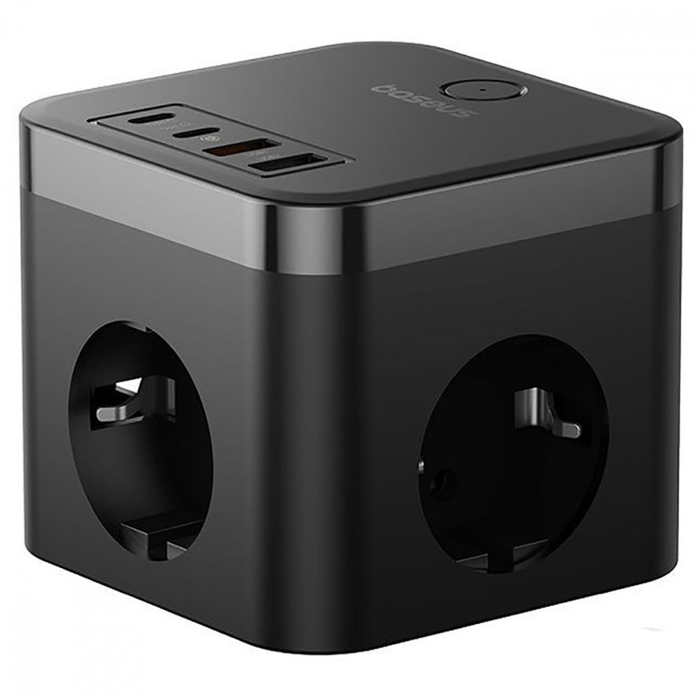 Мережевий фільтр Baseus PowerCombo Cube Power Strip 3xAC+2xUSB+2xType-C 30W (1.5m) — Придбати в Україні - фото 2