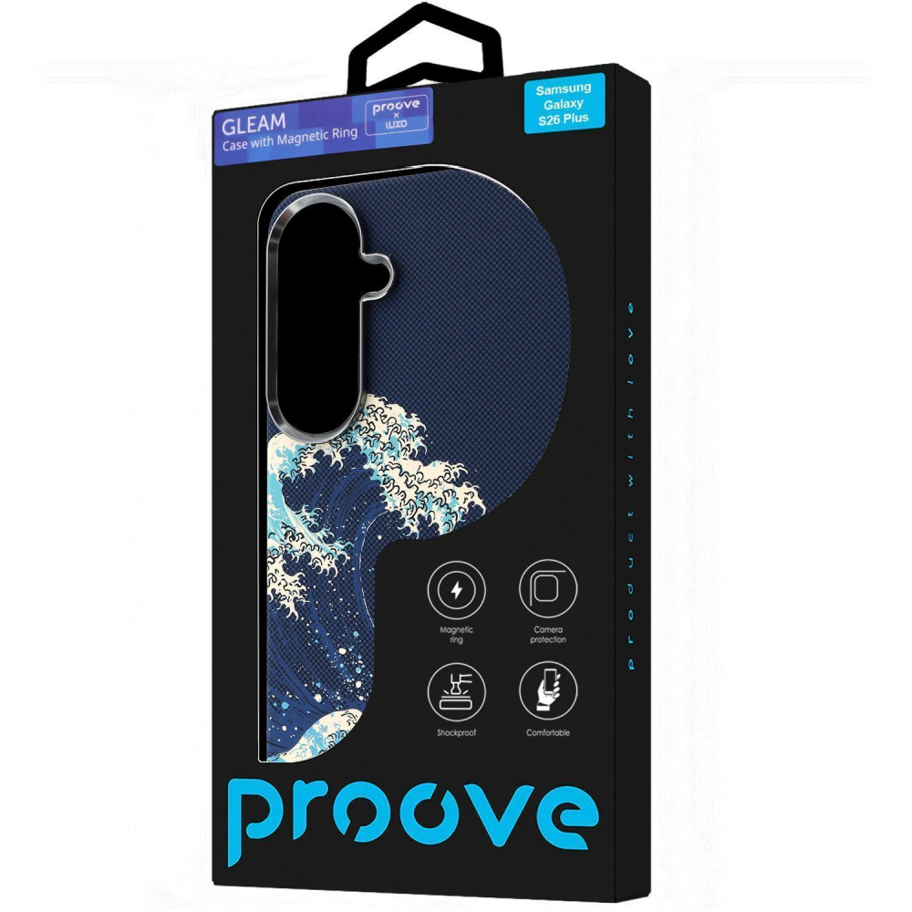 Чохол Proove Gleam Case with Magnetic Ring Samsung Galaxy S26 Plus (70950) blue storm на малюнкі №2