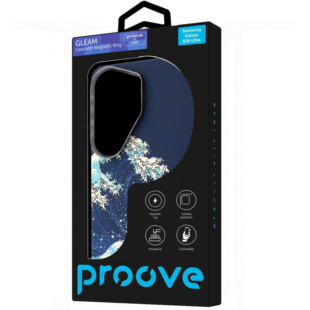 Чохол Proove Gleam Case with Magnetic Ring Samsung Galaxy S26 Ultra (70951) silver storm на малюнкі №2